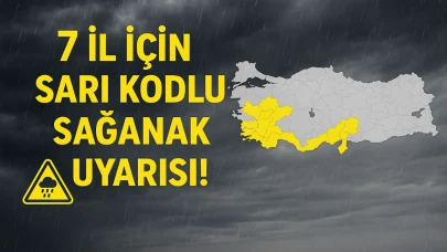 7 İl İçin Sarı Kodlu Sağanak Uyarısı!