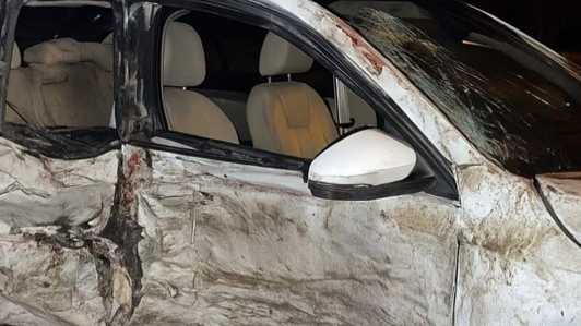 Şanlıurfa' da Devrilen Otomobilin Sürücüsü Yaralandı !