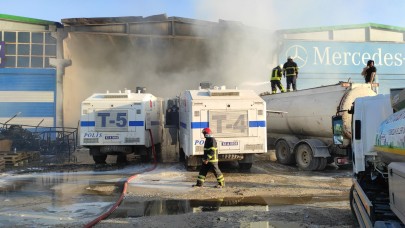 Hırdavat Deposunda Çıkan Yangına TOMA  Müdahale Etti.