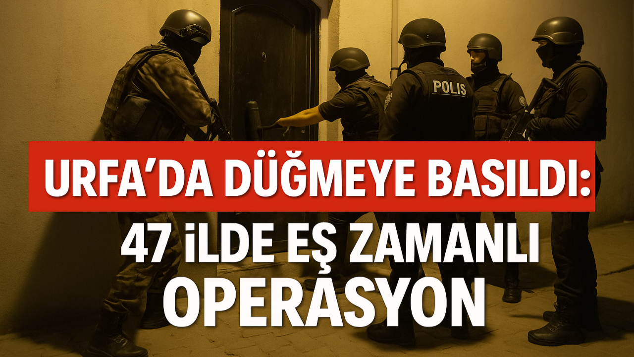 Urfa’da Düğmeye Basıldı: 47 İlde Eş Zamanlı Operasyon