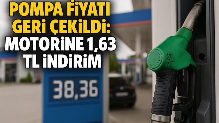 Pompa Fiyatı Geri Çekildi: Motorine 1,63 TL İndirim!