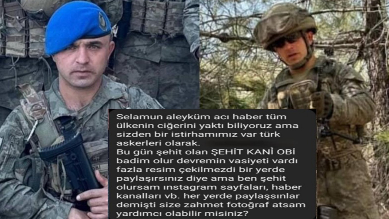 Şehit Vasiyeti:" Fotoğraflarım Her Yerde Paylaşılsın"
