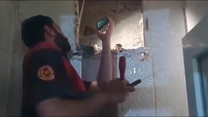 Havalandırma Boşluğuna Sıkışan Minik Kedi Kurtarıldı.