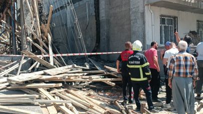 İnşaat Çöktü, Beton Dökümü Sırasında 7 Kişi Yaralandı