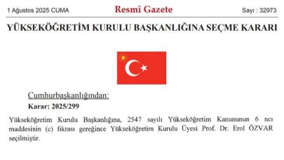 Erol Özvar Yeniden YÖK Başkanlığına Atandı!