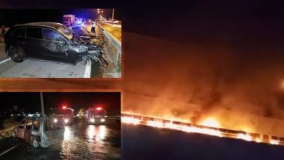 Kimyasal Yüklü Tır 8 Km Yanarak İlerledi: Ortalığı Savaş Alanına Çevirdi!