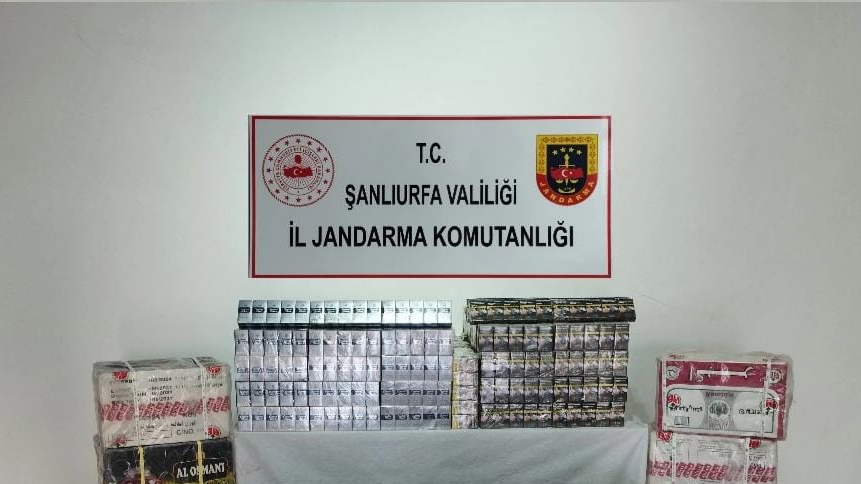 Şanlıurfa’da Jandarmadan Kaçak Sigara ve Çay Operasyonu