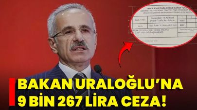 Bakan Uraloğlu’na Ankara-Niğde Otoyolu’nda Radar Cezası