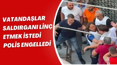 Saldırganı Linç Etmek İsteyen Kalabalık Polis Tarafından Durduruldu