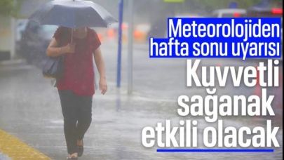 Meteoroloji Uyardı: Hafta Sonu Rüzgar ve Sağanak Geliyor!