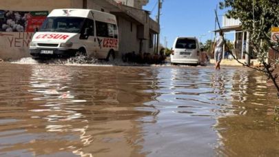 Şanlıurfa'da  Tarımsal Sulama Suyu Mahalleyi Bastı