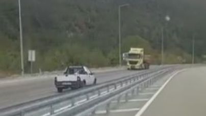 Kilometrelerce Yolu Ters Şeritten İlerledi