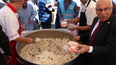 Şanlıurfa'da Ahilik Sofrası Kuruldu: Pilav İkramı Yapıldı