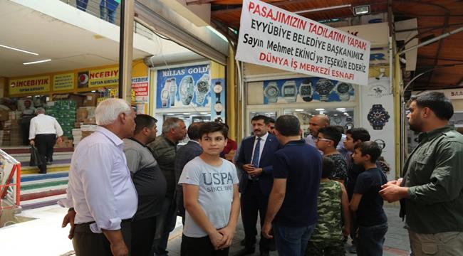 Eyyübiye Belediyesi Yanan İş Merkezine Yardım Eli