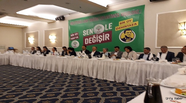 HDP'den Adaylar eşliğinde Urfa basını ile iftar