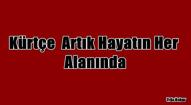 Kürtçe artık hayatın her alanında