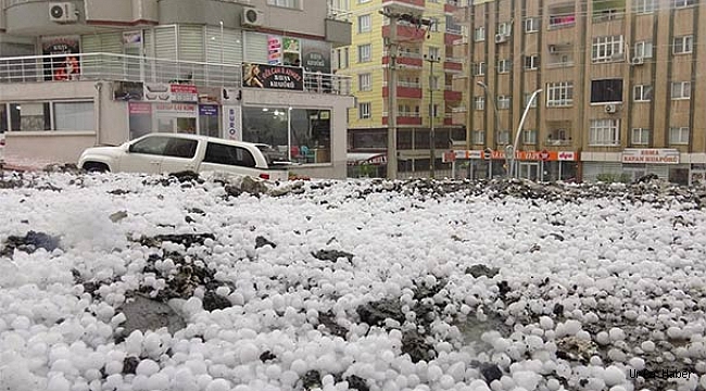 Mardin'de sağanak ve dolu hayatı olumsuz etkiledi