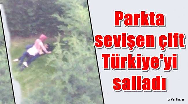 Parkta sevişen çift Türkiye'yi salladı