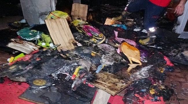 Ceylanpınar’da iş yerinde yangın