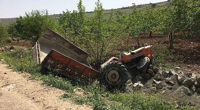 Şanlıurfa'da devrilen traktörün sürücüsü öldü