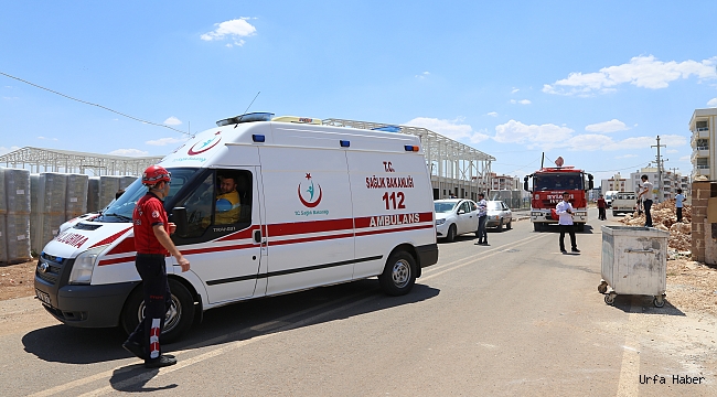 Şanlıurfa'da üzerlerine demir parçası düşen 3 işçi yaralandı