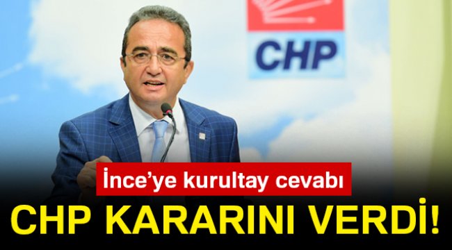 CHP kararını verdi!