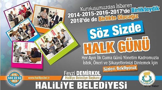 Haliliye Belediyesi'nden Halk Günü
