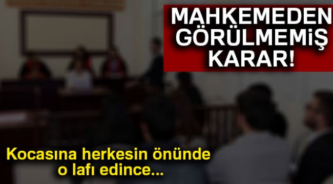 Kocasına 'kelloş' dedi tazminattan oldu
