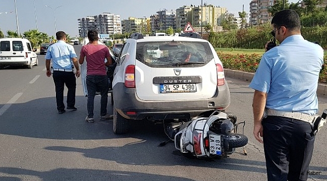 Urfa'da motosikletli ölümden döndü