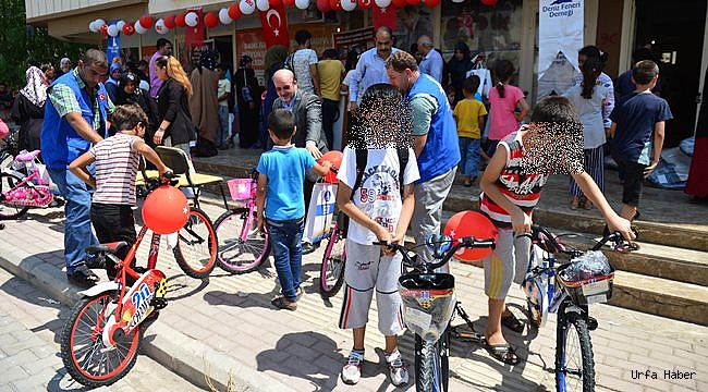 Urfa'da Yetim çocukların bisiklet hayali gerçek oldu