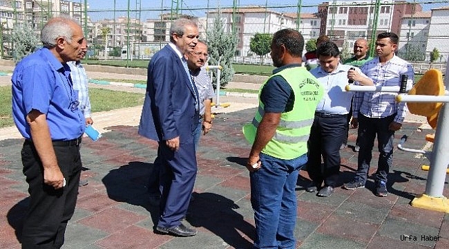 Demirkol, park yapım çalışmalarını denetledi