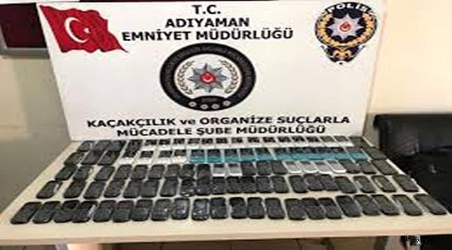 Adıyaman'da kaçak cep telefonu operasyonu