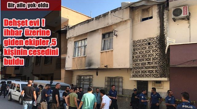 Mersin'de Cinnet Getiren Baba, Eşi ve 3 Çocuğunu Öldürüp İntihar Etti