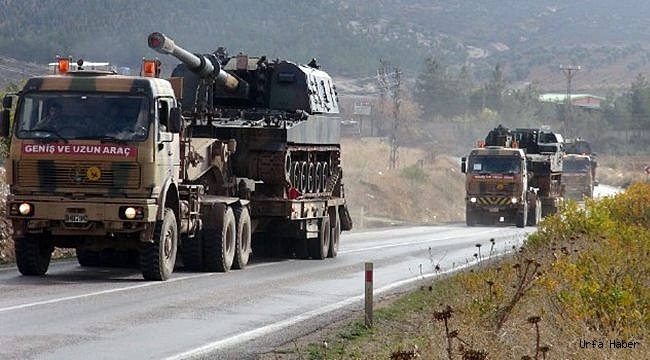 Suriye sınırına askeri sevkiyat