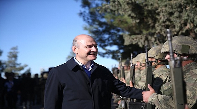 İçişleri Bakanı Süleyman Soylu'dan Suriye sınırında inceleme