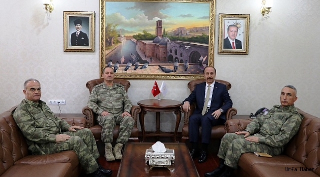 Orgeneral Temel'den  Vali Erin'e ziyaret
