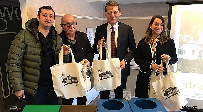 5 plastik şişe getirene bez çanta ve file hediye