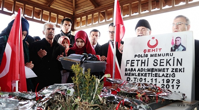 Şehit polis Fethi Sekin kabri başında anıldı