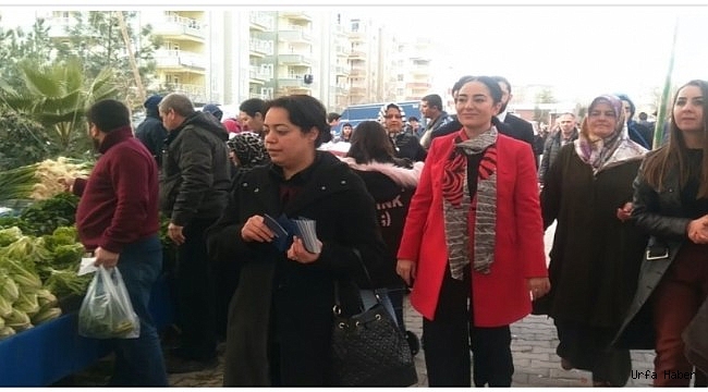 Çatı Adayı Aslan, Pazara İndi Halkı Tek Tek Dinledi