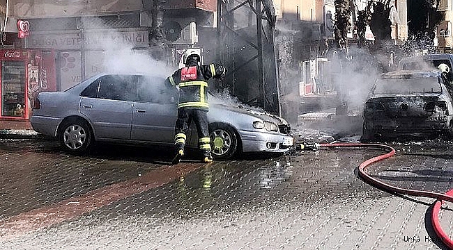 Şanlıurfa'da trafo patladı: 6 araç cayır cayır yandı _VİDEOLU_