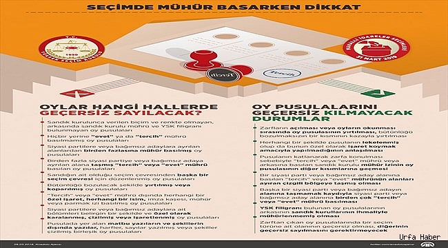 Seçimde mühür basarken dikkat