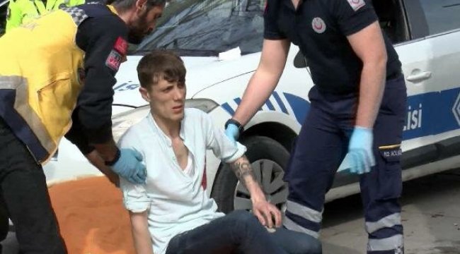 Bıçaklandığını kan gelince fark etti
