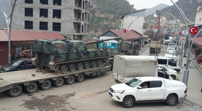 Irak sınırına obüs sevkiyatı