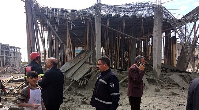 Şanlıurfa'da inşaat çöktü: 1 yaralı