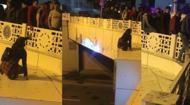 Alt geçitte intihar girişimi!