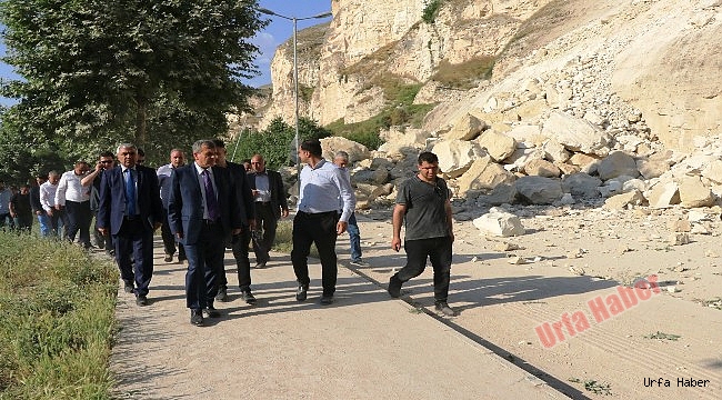 Beyazgül Heyelan Bölgesinde İncelemelerde Bulundu
