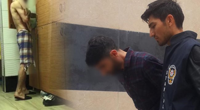 Masaj için gelmişti kameralara yakalandı