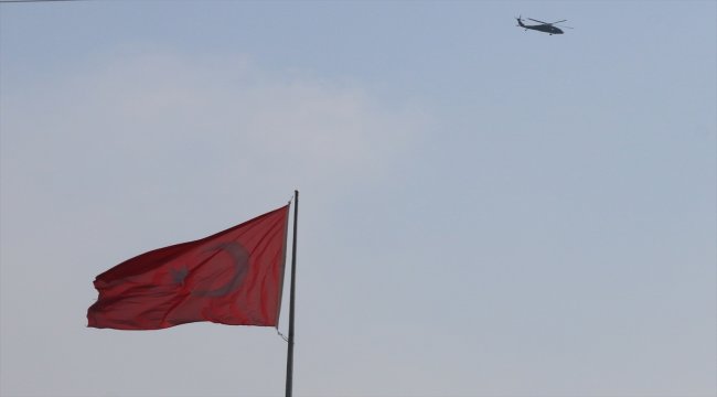 Fırat'ın doğusunda beşinci ortak helikopter uçuşu