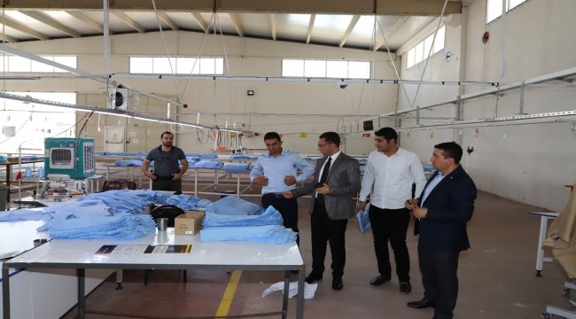 Kaymakam Sinanoğlu, OSB'de incelemelerde bulundu
