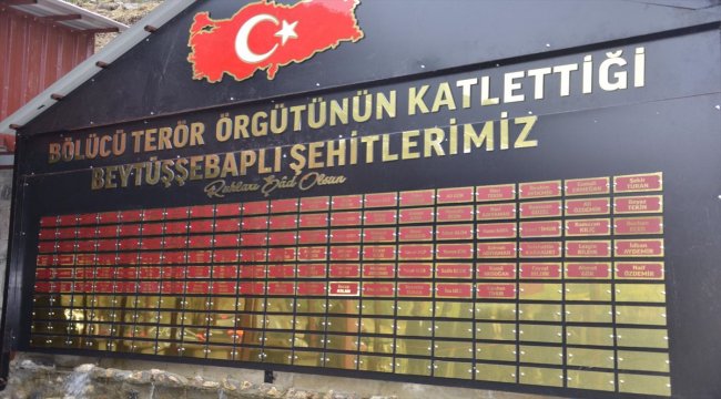 Beytüşşebap'ta yaptırılan "Şehitler Anıtı ve Şehitler Çeşmesi" törenle açıldı